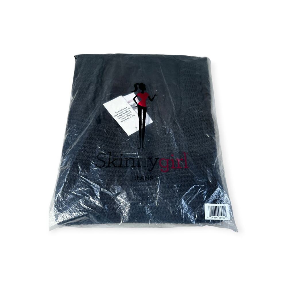 Skinnygirl Jeans Pullover Sweater Black Cross Examination 2X NEW IN PACKAGE
